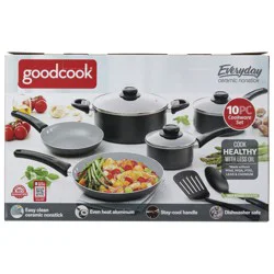 GoodCook® Everyday Ceramic Nonstick Set - Black