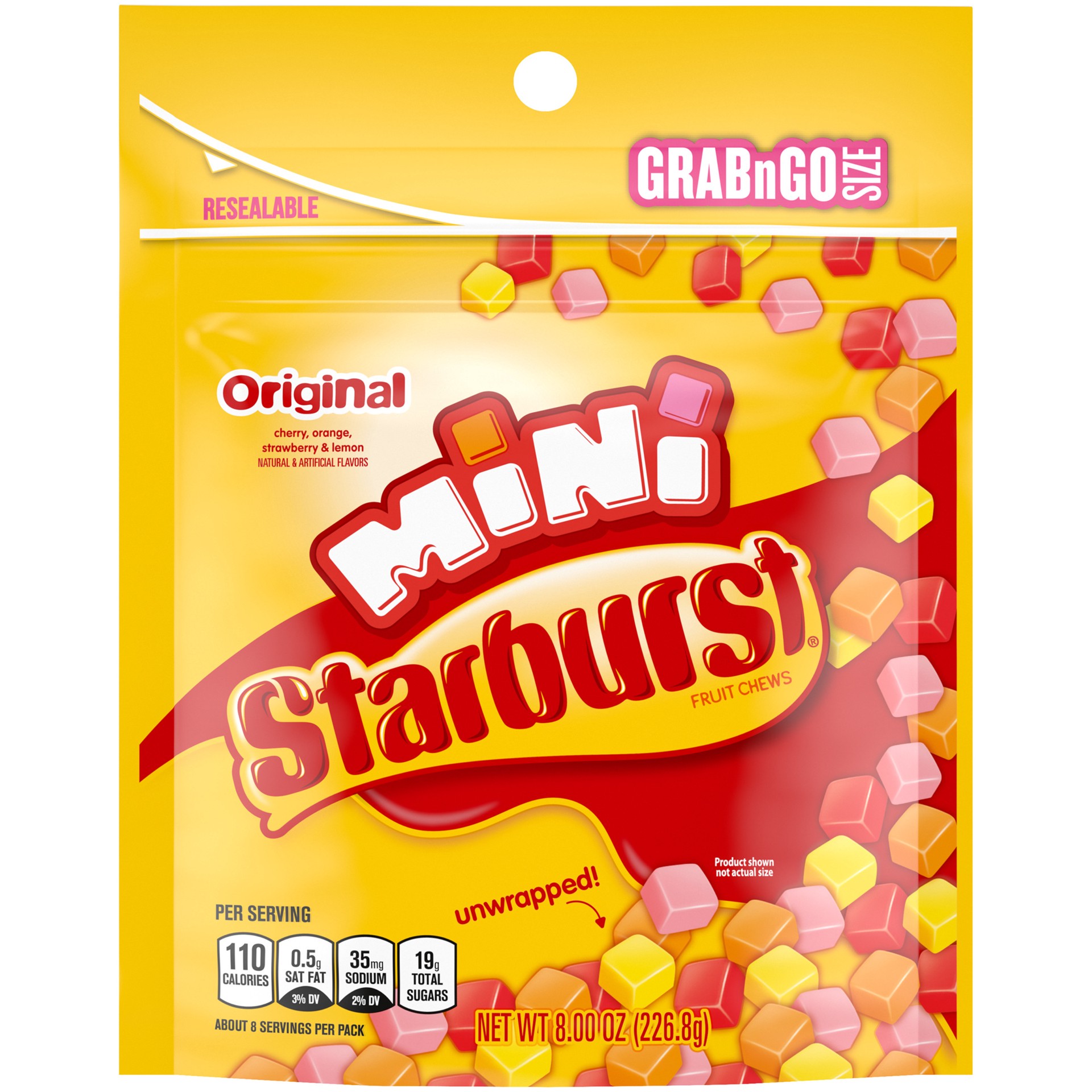 slide 1 of 1, Starburst Minis Original Fruit Chews, 8 oz