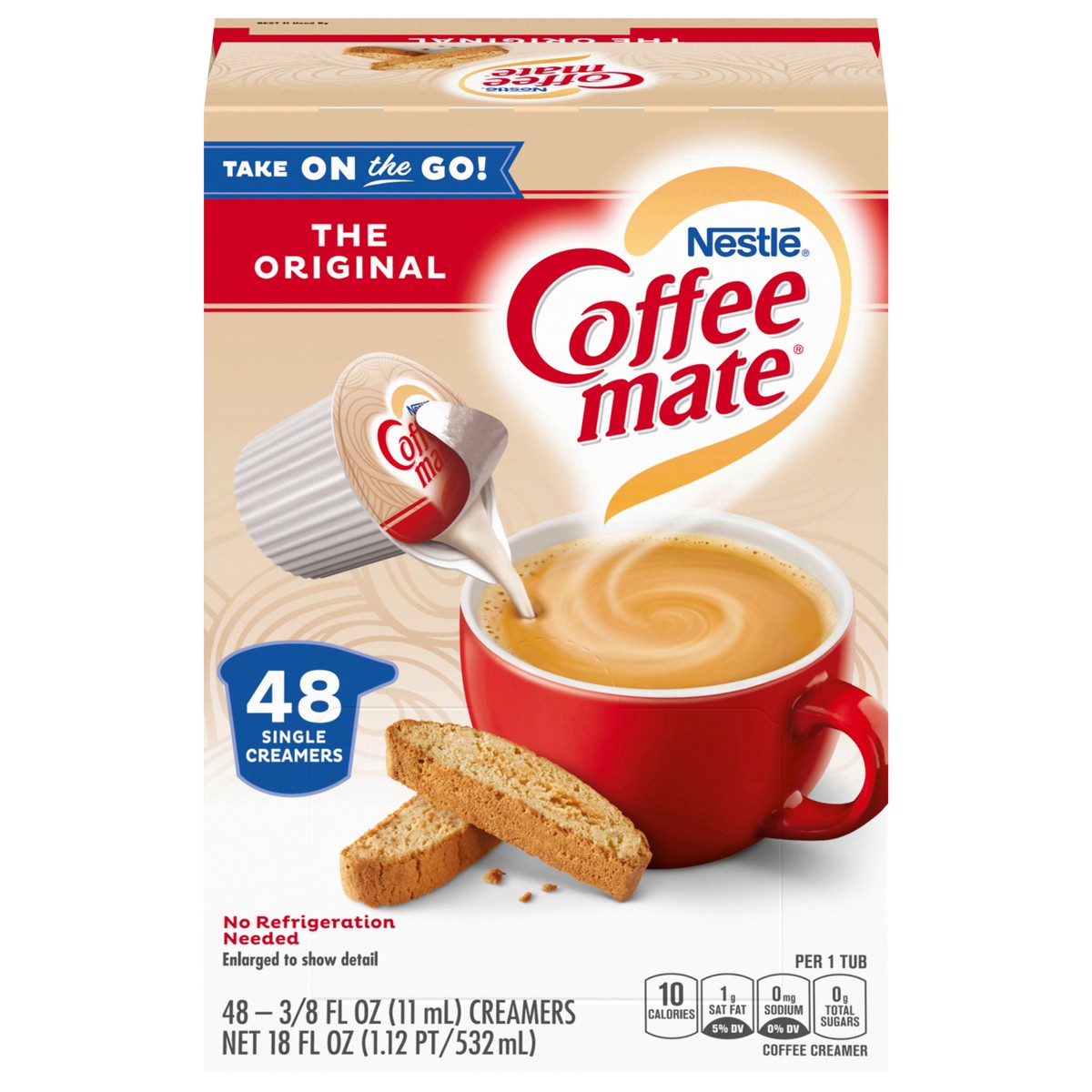 slide 1 of 3, Coffee mate Nestle Coffee mate Original Liquid Coffee Creamer Singles - 9 oz, 48 ct; 18 oz