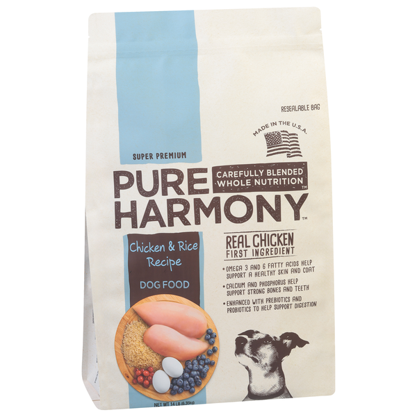 slide 1 of 1, Pure Harmony Chicken Rice Recipe Dry Dog Fd, 14 lb