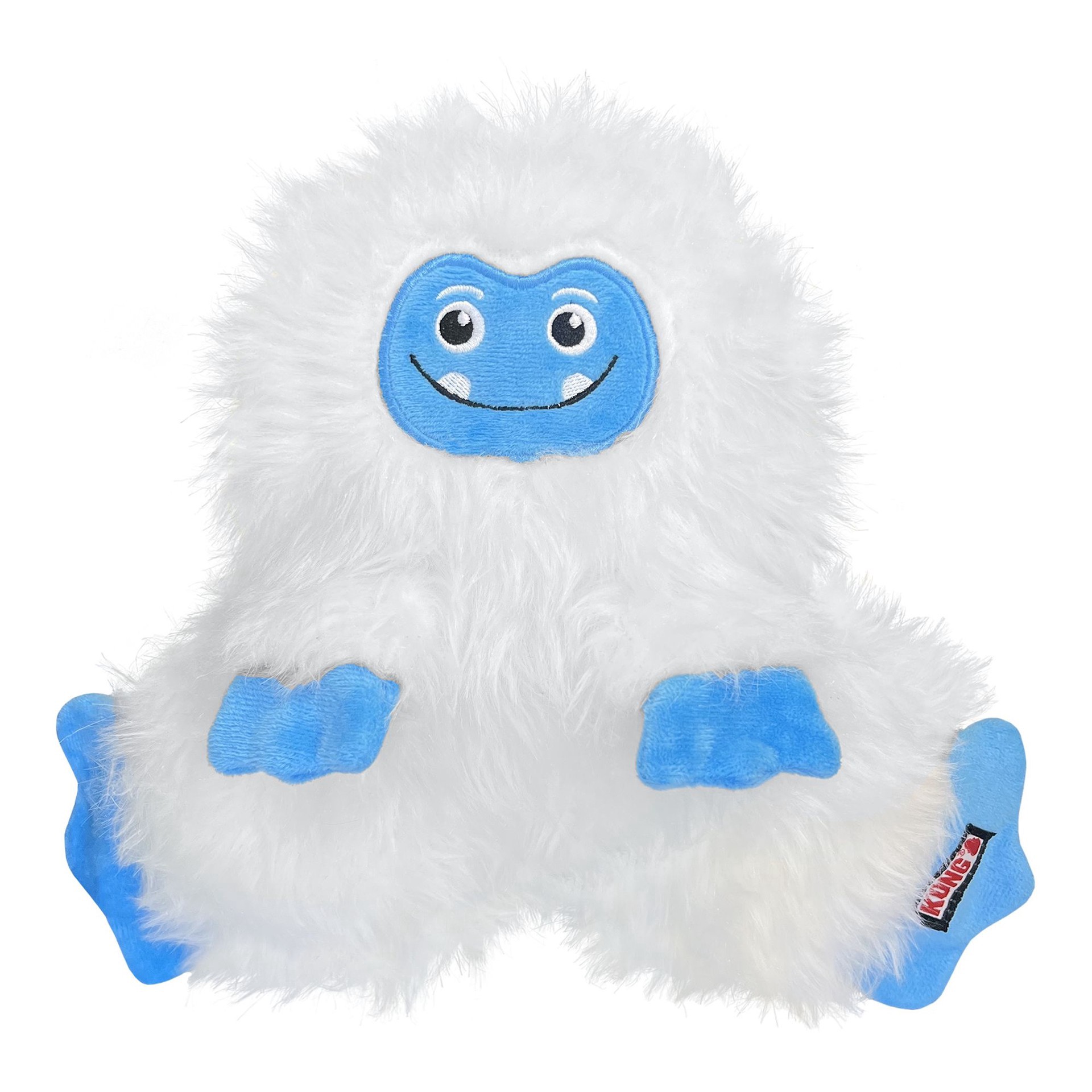 slide 1 of 1, KONG Holiday Frizzles Yeti Dog Toy, Medium, 1 ct