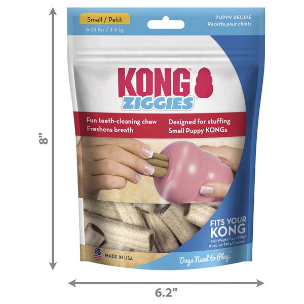 slide 8 of 21, KONG Ziggies Puppy Small, 1 ct