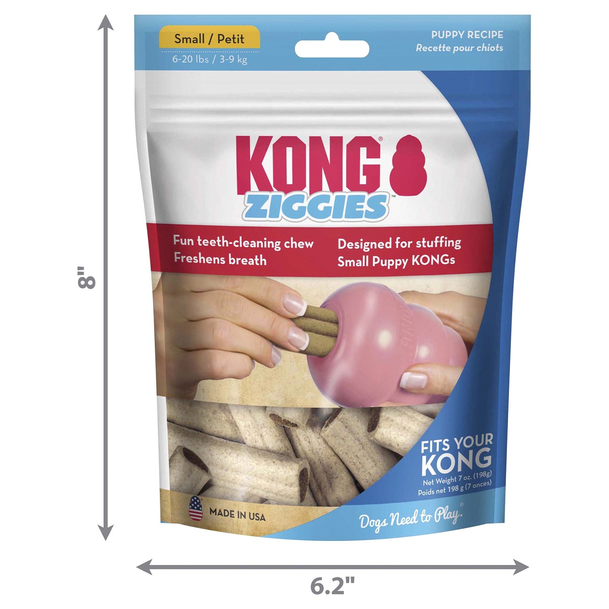 slide 9 of 21, KONG Ziggies Puppy Small, 1 ct