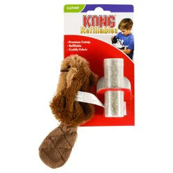Kong Refillables Beaver Cat Toy with Catnip