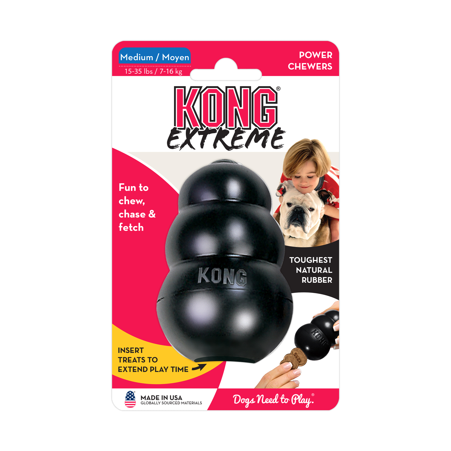 slide 4 of 5, KONG Extreme Dog Toy Medium, 1 ct