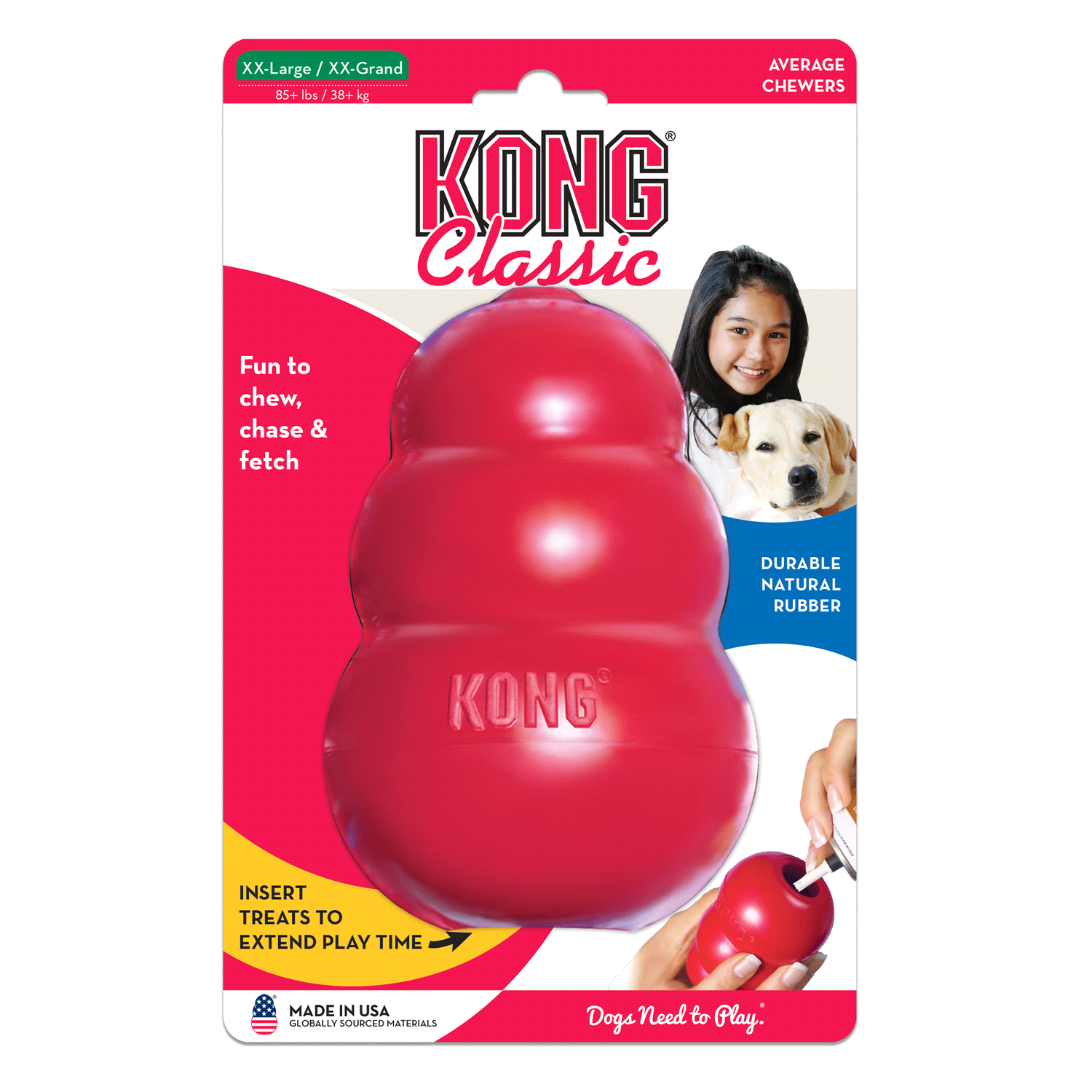 slide 4 of 5, KONG Classic Dog Toy XXL, XXL