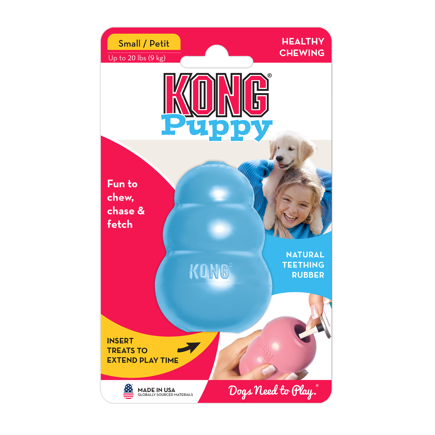 slide 4 of 5, KONG Puppy Dog Toy, Small, 1 ct