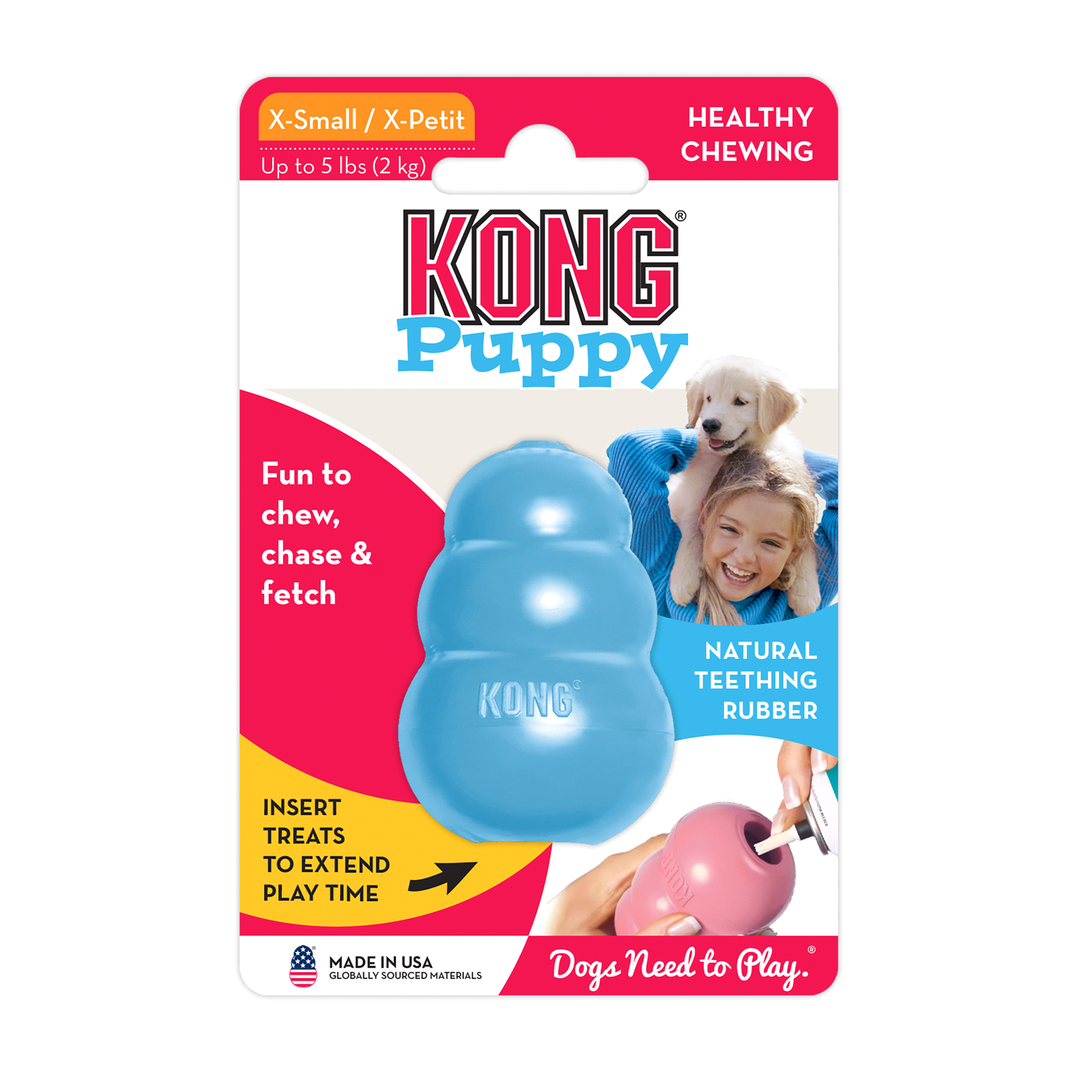 slide 4 of 5, KONG Puppy Dog Toy 1 ea, 1 ct
