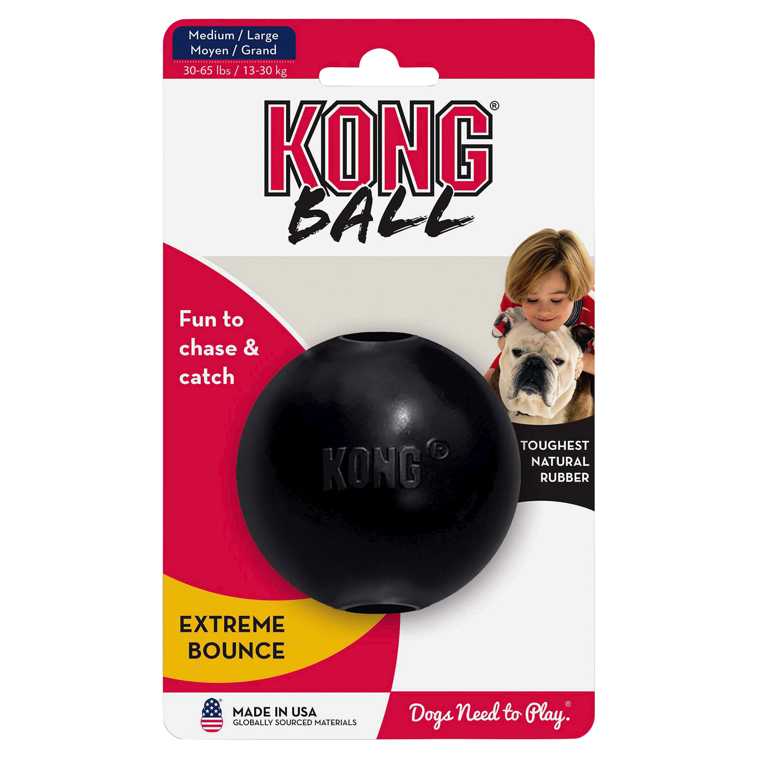 slide 2 of 2, KONG Extreme Ball Dog Toy, Medium/Large, 1 ct
