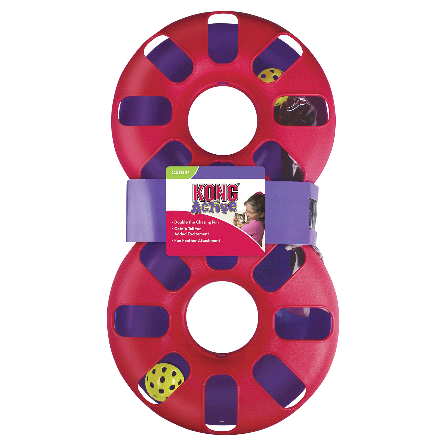 slide 2 of 2, KONG Cat Active Eight Track, 1 ct