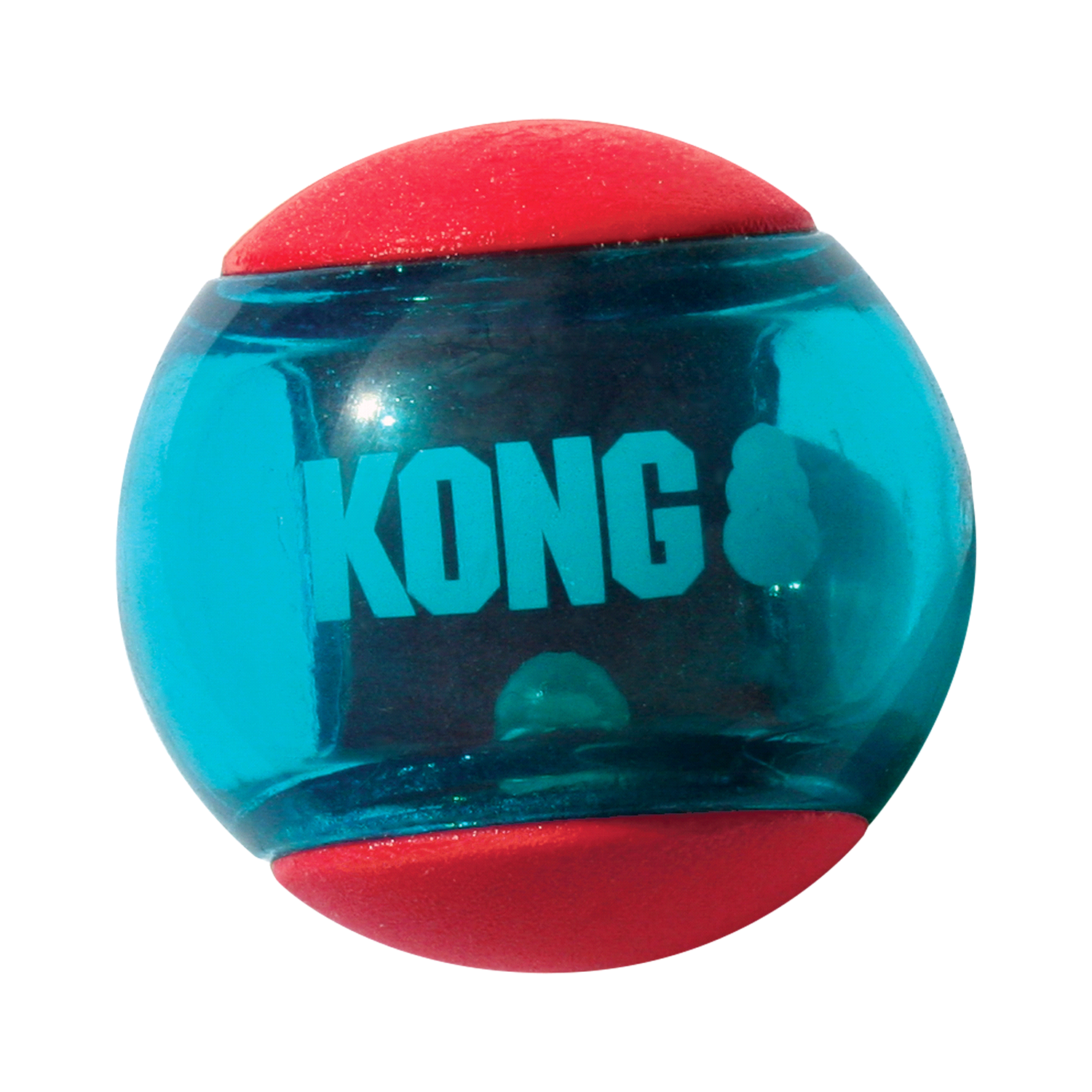 slide 1 of 2, KONG Squeezz Action Ball Red Large, LG