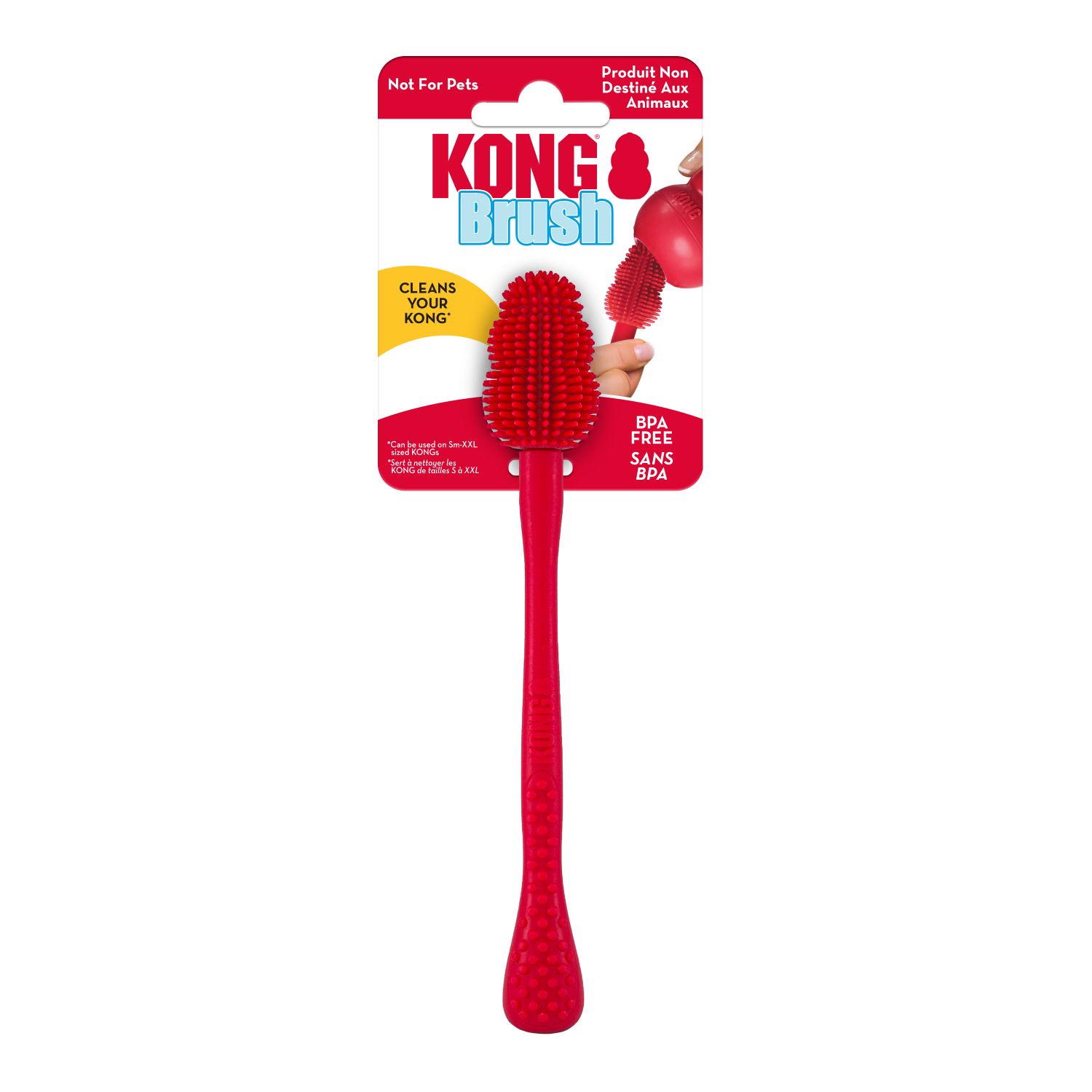 slide 1 of 2, KONG Antimicrobial Cleaning Brush, 1 ct
