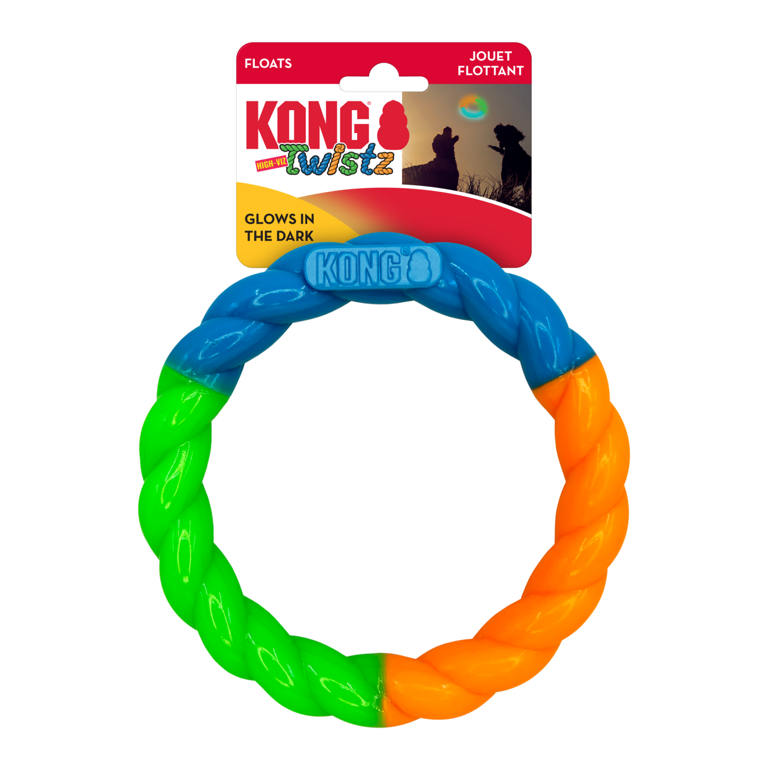 slide 2 of 4, Kong Twistz High Viz Ring, 1 ct