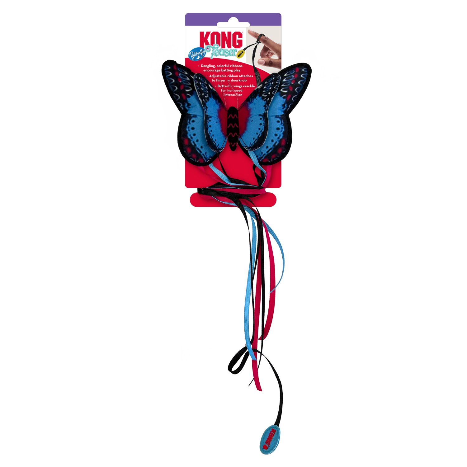 slide 2 of 4, Kong Teaser Butterfly, 1 ct