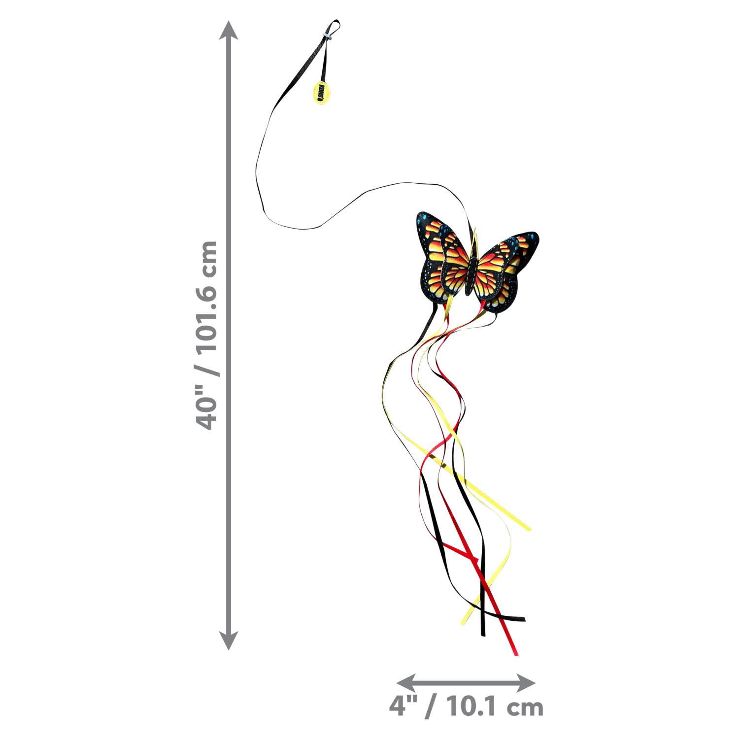 slide 3 of 4, Kong Teaser Butterfly, 1 ct