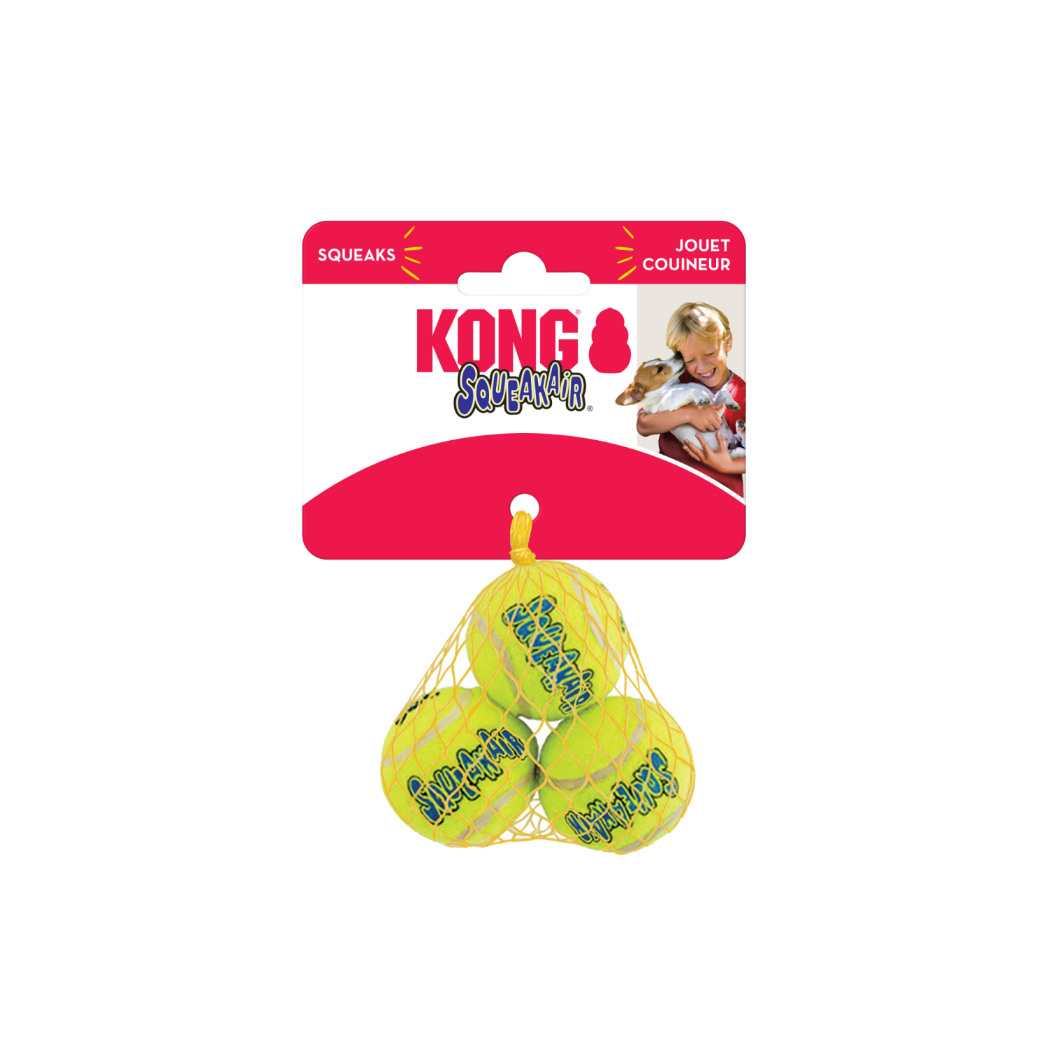 slide 2 of 3, KONG SqueakAir Balls XS, 1 ct