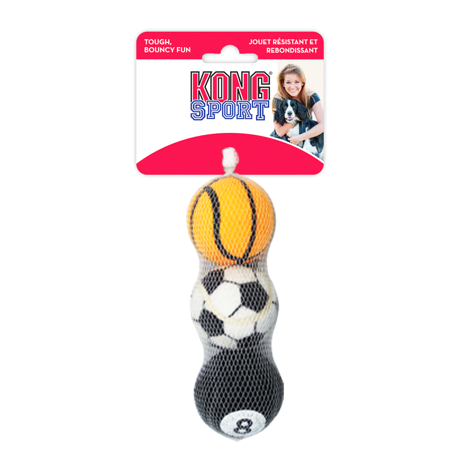 slide 2 of 3, Kong Sport Balls Dog Toys, 3 ct