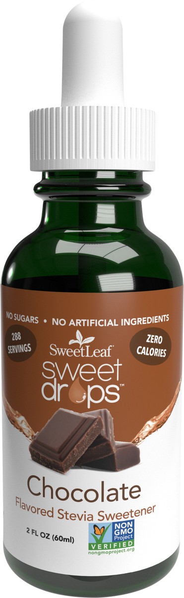 slide 1 of 1, SweetLeaf Sweet Drops Liquid Chocolate Flavored Stevia Sweetener, 2 oz