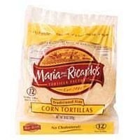 slide 1 of 1, Maria & Ricardo's White Corn Tortillas, 12 ct; 6 in