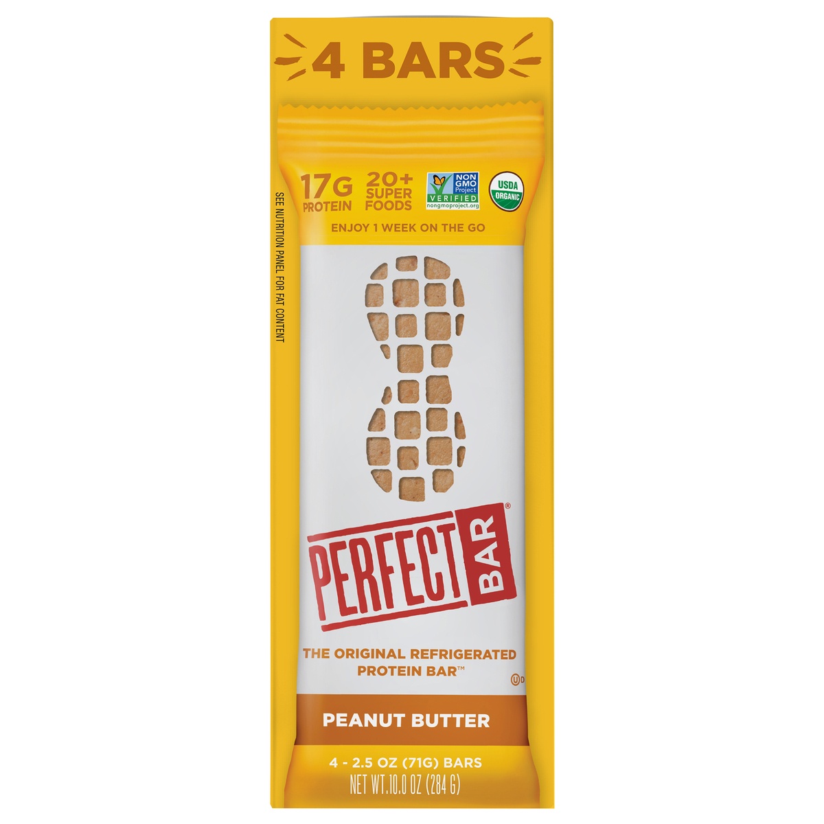 slide 1 of 1, Perfect Bar Peanut Butter Protein Bar, 4 ct; 2.5 oz