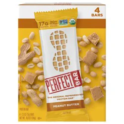 Perfect Bar Gluten-Free Peanut Butter Refrigerated Protein Bar, Organic, 4 count, 2.5 oz