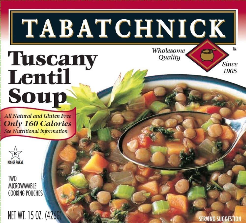 slide 1 of 1, Tabatchnick Tuscany Lentil Soup, 15 oz