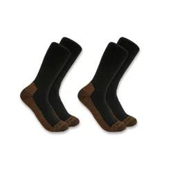 Carhartt® Men's Midweight Large Steel Toe Boot Sock Pack - Black