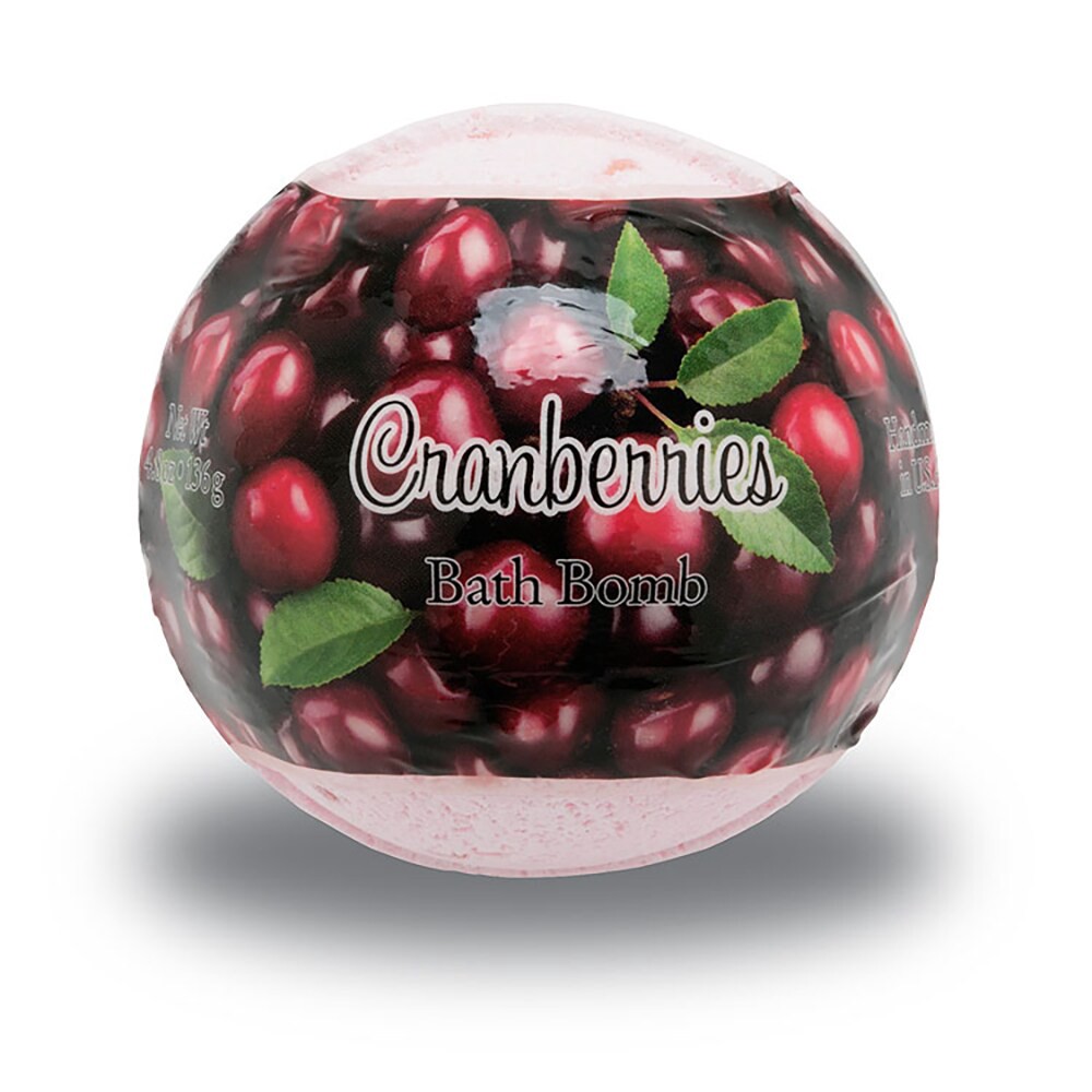 slide 1 of 2, Primal Elements Cranberries Bath Bomb, 4.8 oz