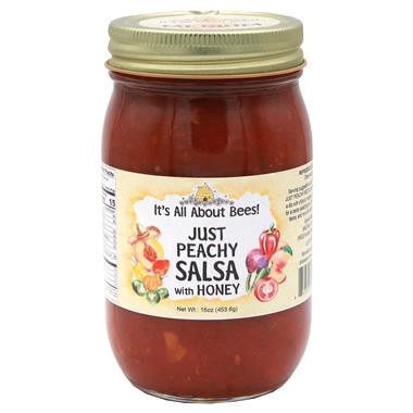 slide 1 of 1, It's All About Bees! Just Peachy Salsa With Honey - 16 oz, 16 oz