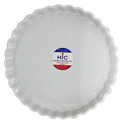 slide 1 of 1, Harold Import Co. Whiteware Quiche Round 10 Inch Dish, 10 in