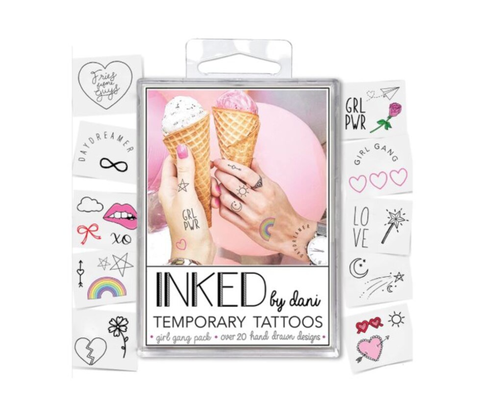 slide 1 of 1, Inked By Dani Girl Gang Temporary Tattoo Pack, 1 ct