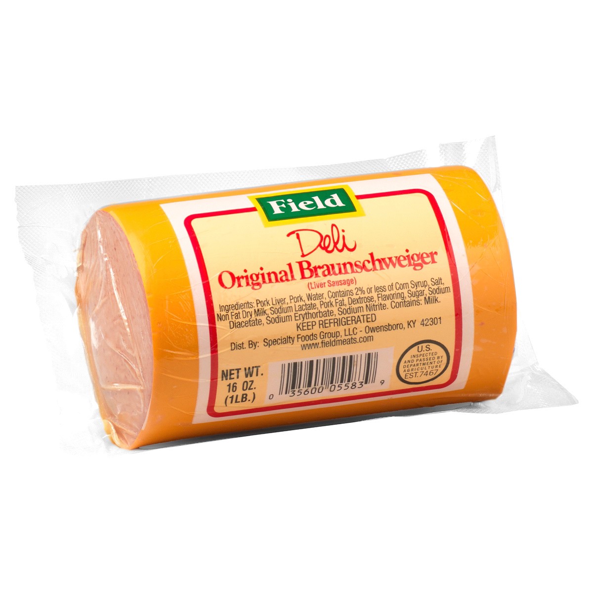slide 1 of 1, Field Meats Field Braunschweiger - 16 oz, 16 oz