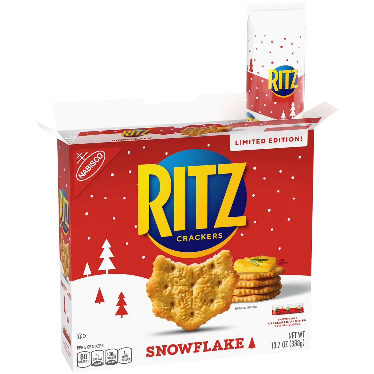 slide 7 of 9, Ritz Nabisco Ritz Limited Edition Snowflake Crackers 13.7 oz. Box, 13.7 oz