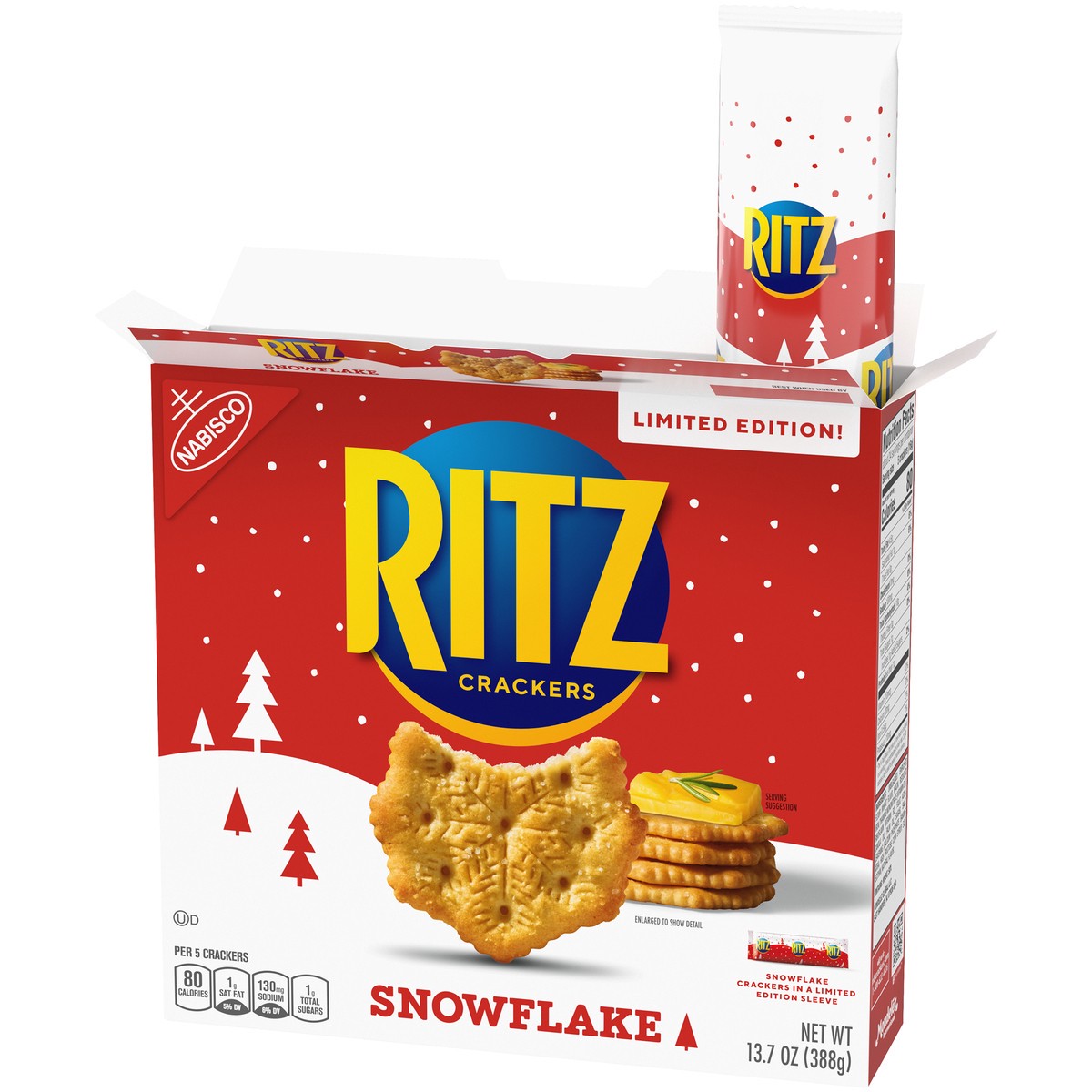 slide 3 of 9, Ritz Nabisco Ritz Limited Edition Snowflake Crackers 13.7 oz. Box, 13.7 oz