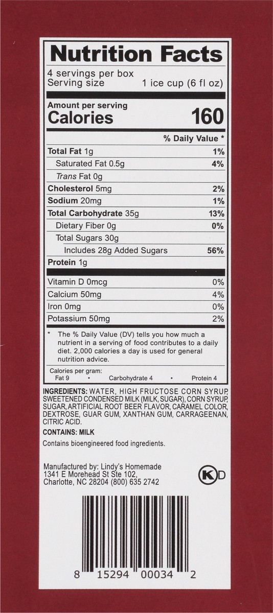 slide 5 of 16, Lindy's Homemade Premium Swirled Root Beer Float Italian Ice 4 - 6 fl oz Cups, 4 ct