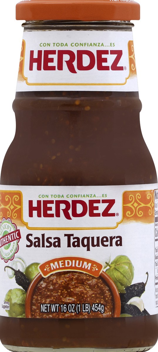 slide 1 of 8, Herdez Salsa Taquera 16 oz, 16 oz