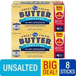 Kroger Unsalted Butter Sticks