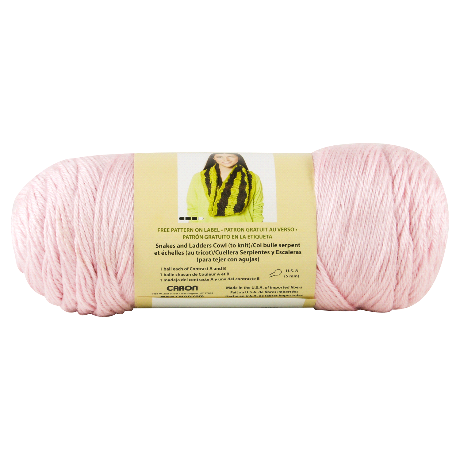 slide 2 of 3, Caron Simply Soft Yarn, Soft Pink, 6 oz