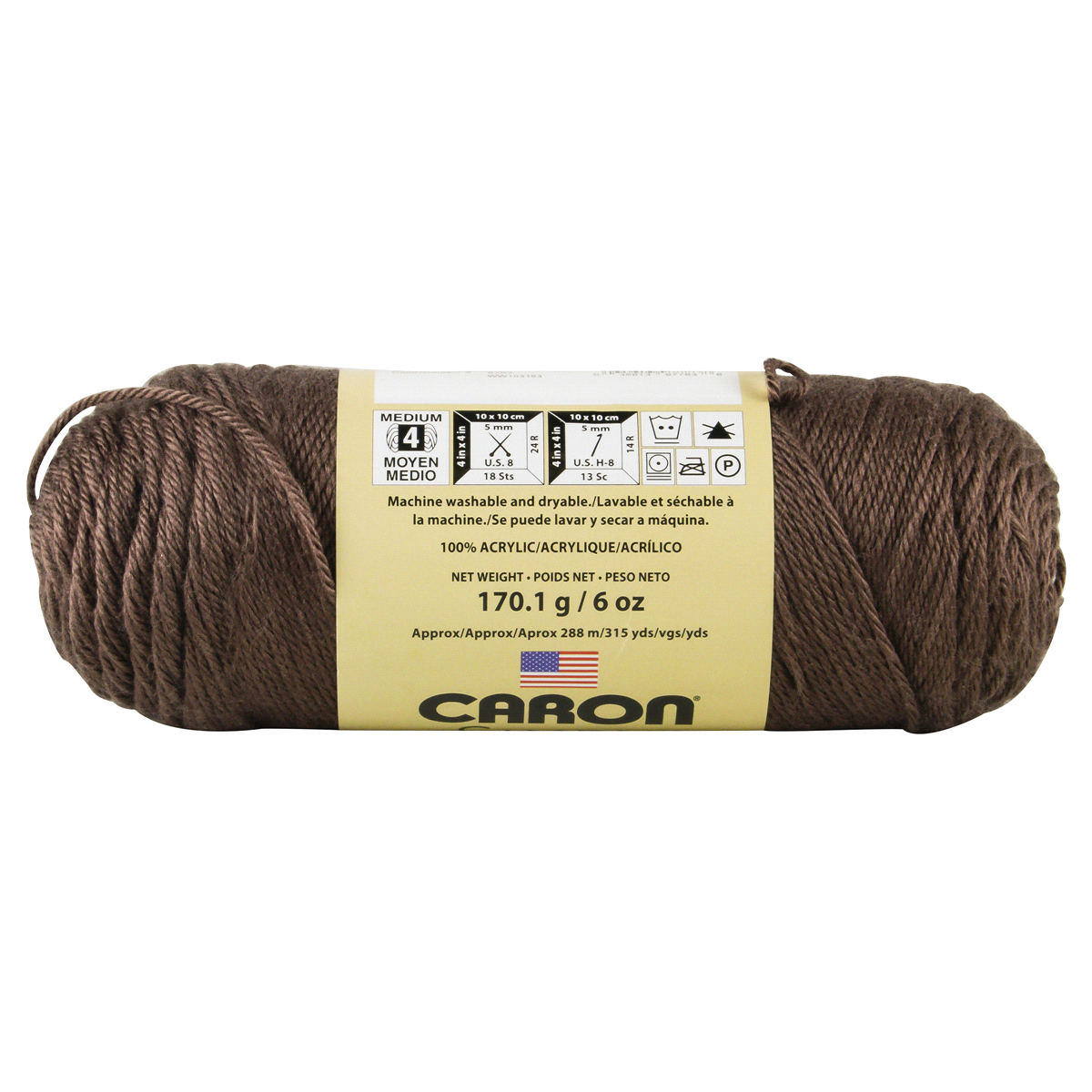 slide 2 of 4, Caron Simply Soft Heathers Yarn, Taupe, 6 oz