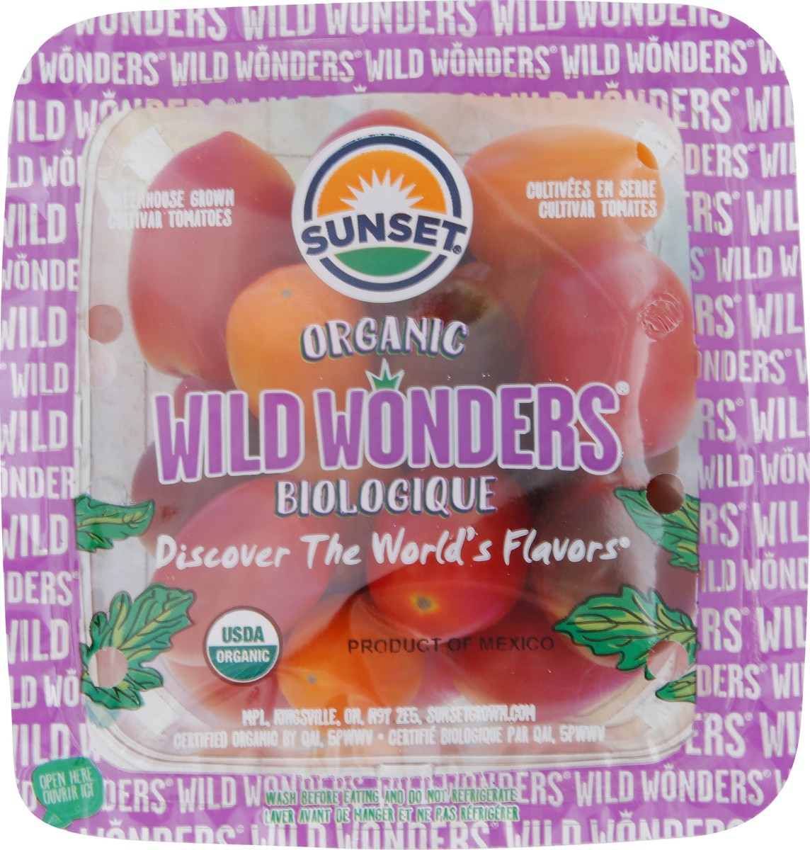 slide 2 of 3, SUNSET Wild Wonders Organic Tomatoes 10 oz, 10 oz