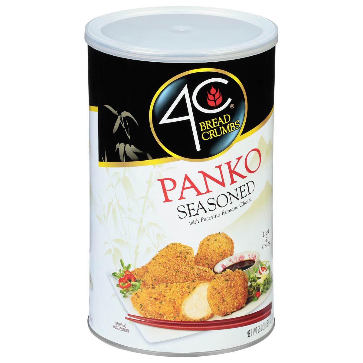 slide 3 of 11, 4C Seasoned Panko Bread Crumbs with Pecorino Romano Cheese 25 oz, 25 oz