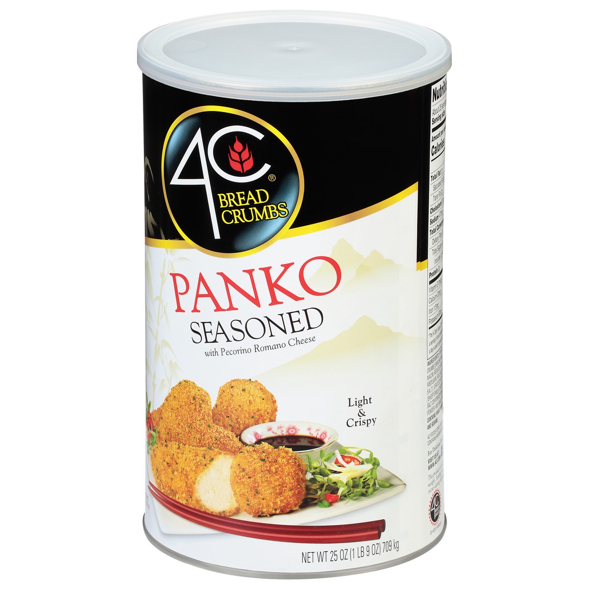 slide 10 of 11, 4C Seasoned Panko Bread Crumbs with Pecorino Romano Cheese 25 oz, 25 oz