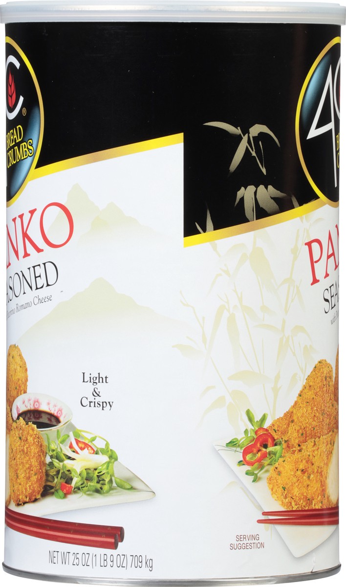 slide 5 of 11, 4C Seasoned Panko Bread Crumbs with Pecorino Romano Cheese 25 oz, 25 oz