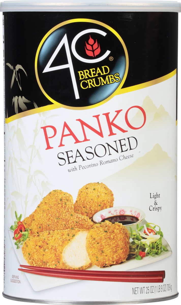 slide 2 of 11, 4C Seasoned Panko Bread Crumbs with Pecorino Romano Cheese 25 oz, 25 oz