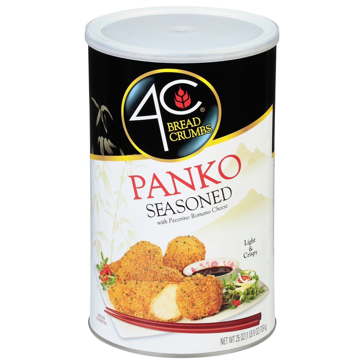 slide 11 of 11, 4C Seasoned Panko Bread Crumbs with Pecorino Romano Cheese 25 oz, 25 oz