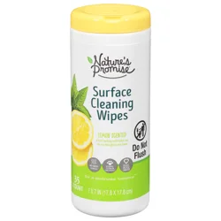 Nature's Promise Lemon Scented Surface Cleaning Wipes