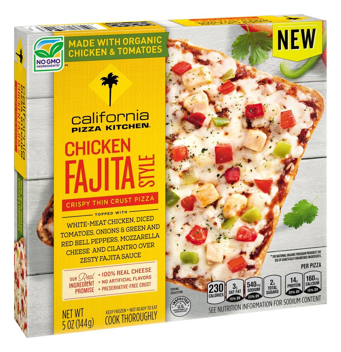 slide 2 of 11, California Pizza Kitchen Chicken Fajita Style Crispy Thin Crust Pizza, 5 oz