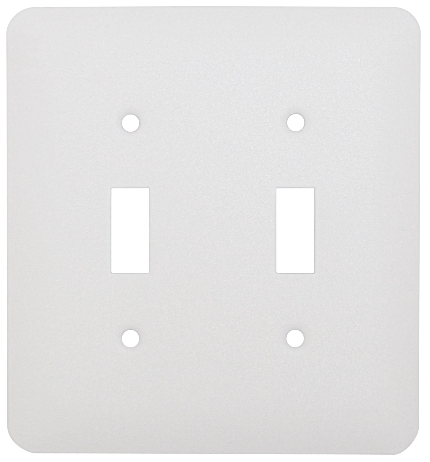 slide 1 of 1, Mulberry 2 -Gang Midsize Size White Steel Indoor Toggle Wall Plate, 1 ct