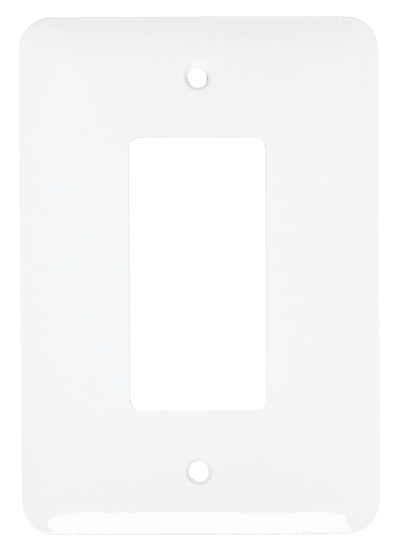 slide 1 of 1, Mulberry 1 -Gang Midsize Size White Steel Indoor Decorator Wall Plate, 1 ct