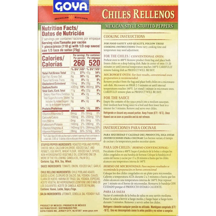 slide 13 of 13, Goya Chiles Rellenos 2 ea, 2 ct